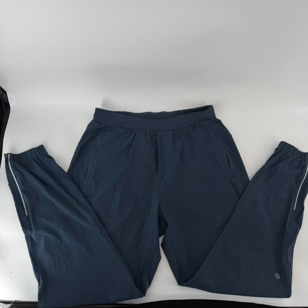 Lululemon Women’s Jogger Pants Size S Navy Blue Tapered Lightweight Stretch Zip